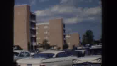 Baltimore Maryland (1960): Panning Shot Of A Parking Lot Filled With Vintage Cars