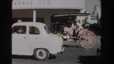 Nassau Bahamas (1961): Horse Carriage Ride In An American Town