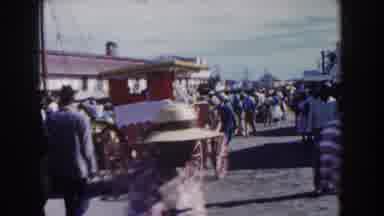 Nassau Bahamas (1961): Horse And Buggy Or Horse And Carriage With People Walking