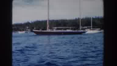 Nassau Bahamas (1961): Strong Water Currents Running Through The Boat Lines On A