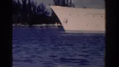 Nassau Bahamas (1961): Archival Footage Of A Yacht On Blue Water Cut To Under
