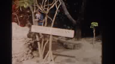 Nassau Bahamas (1961): Maybe The Entrance To A Garden Therese A Sign Stones And