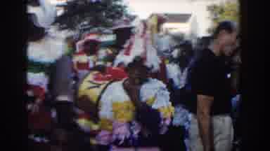 Nassau Bahamas (1961): People Walking In Costumes