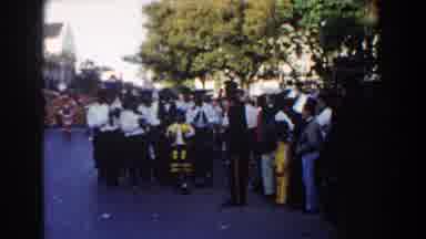 Nassau Bahamas (1961): A Marching Group Of African Peoples As Part Of A Larger