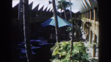 Nassau Bahamas (1961): An Open Courtyard In The Middle Of A Two Story Building