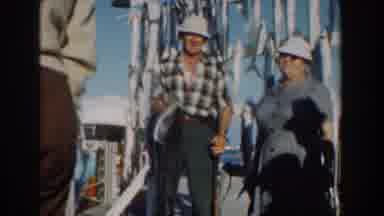 Nassau Bahamas (1961): A Man Holding A Large Fish And A Lady Beside Him