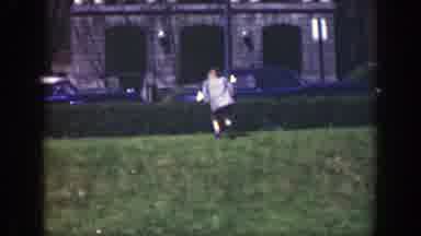 Cincinnatti Ohio (1949): Cute Little Boy Running Alone