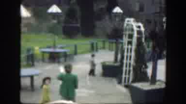 Cincinnatti Ohio (1949): The Back View Of A Lady Walking By With A Little Girl And