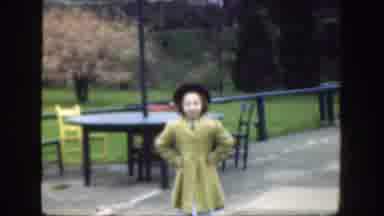 Cincinnatti Ohio (1949): A Little Lady In Yellow Dress Is Performing As A Model