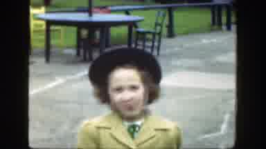 Cincinnatti Ohio (1949): A Little Girl Sticking Out Tongue To The Camera At A