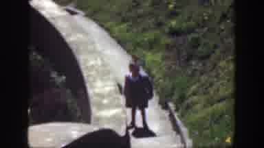 Cincinnatti Ohio (1949): Small Boy Walks Up A Set Of Stairs On A Sunny Day