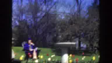 Cincinnatti Ohio (1949): Adults In Children Sitting And Playing Outdoors With
