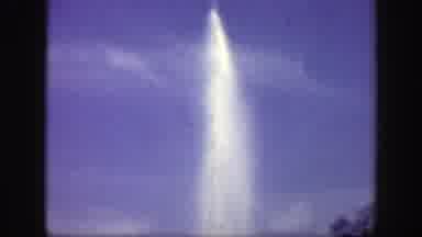 Cincinnatti Ohio (1949): Water Shooting Straight Up Into Sky During Mostly Sunny