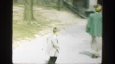 Cincinnatti Ohio (1949): A Little Boy Runs Across The Street To Takes Look At The