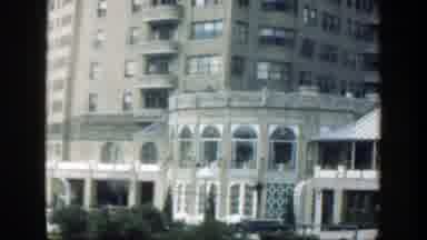 Cincinnatti Ohio (1949): Large Old Building In A City With Stairs Between The