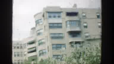 Cincinnatti Ohio (1949): Large Apartment Office Building Many Windows Neutral