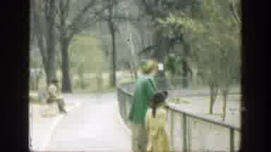 Cincinnatti Ohio (1949): Woman Wearing Green Coat And Girl Wearing Yellow Coat