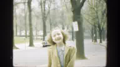 Cincinnatti Ohio (1949): Vintage Footage Of Young Girl Meeting With Her Brother
