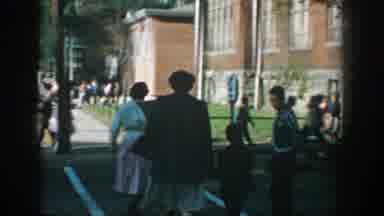 Wisconsin (1964): Mothers Take Their Children To School The Children Walk Happily