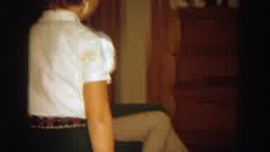 Wisconsin (1964): Girl Walks Into Living Room Where Boy Lies On Floor Near