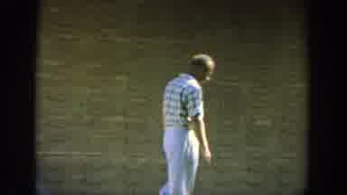Wisconsin (1964): Young Boys Standing Against A Stone Wall And Old Man Walking