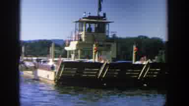 Wisconsin (1964): A Large Boat Sail Across The Waters With An Even Speed