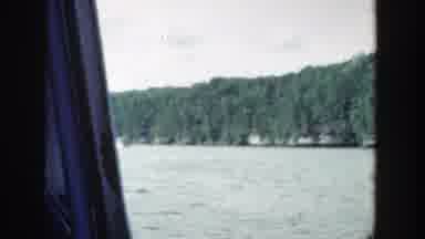 Wisconsin (1964): Nice Blue Lagoon With Many Tall Green Trees Around It