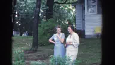 Wisconsin (1964): Girl Wearing Yellow Shirt Watches Boy Wearing Blue Shirt Throw