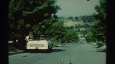 Woodland Hills California (1969): Going Down The Street While Seeing Trees And