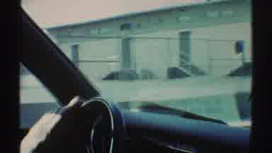 Woodland Hills California (1969): The Camera Is Pointed Out Of The Car Window And
