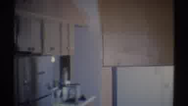 Woodland Hills California (1969): View Inside Home Kitchen Light Fixture On