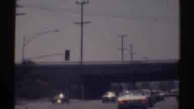 Woodland Hills California (1969): Driving On The Less Speed Lane To Bit Traffic Of