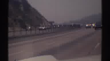 Woodland Hills California (1969): View From Vehicle Traveling On Highway At