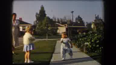 California (1958): A Toddler Walks Away From His Mum And Elder Brother