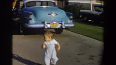 California (1958): Beautiful And Old Times Families Outside The House