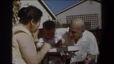 California (1958): Baby Celebrates His First Birthday With Grandparents
