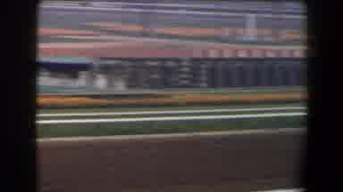 California (1958): Camera Pans From Right To Left At Horse Racing Track No Event