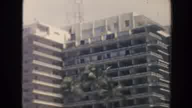 Hawaii (1961): Palm Trees And Sand Sit At The Bottom Of A High-Rise Building With