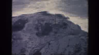 Hawaii (1961): Rocks Waves Sea Crashing Loneliness Wind Strong Gray Coast View