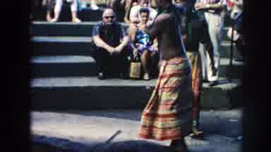 Hawaii (1961): Hawaiians Use Hot Coals To Heat Pig Carcass For Luau Meal