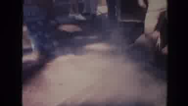 Hawaii (1961): Native Man Wearing Skirts Without Shirt Working Shoveling With Sand