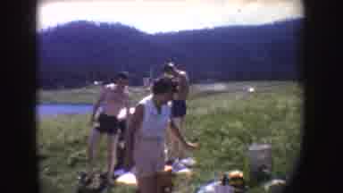 South Dakota (1954): A Woman Walks Around A Lake Along With Two Boys