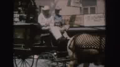 South Dakota (1954): Two Men In Cowboy Hats Riding In A Horse Drawn Funeral