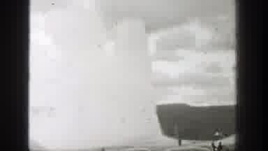 Wyoming (1939): A Vape Cloud With Some Antique Roof Cars Everything Look White
