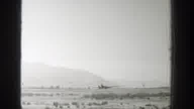 Wyoming (1939): View Of Airplane Taking Off On A Clear Sunny Day