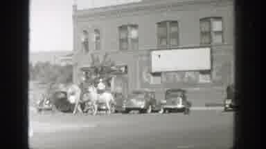 Wyoming (1939): Very Old Video With Men Riding On A Horse Through The City And