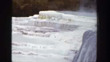 Wyoming (1939): View Of Frozen Waterfall And Trees On A Clear Day