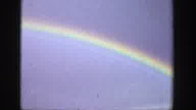 Wyoming (1939): Camera Pans From Right To Left Showing An Entire Rainbow From End