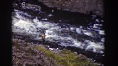 Wyoming (1939): Men Enjoying A Waterfall View