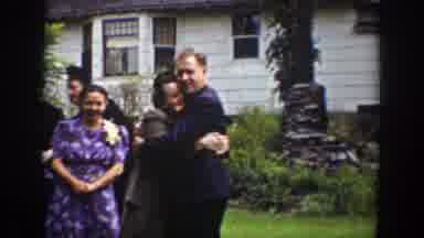 Wyoming (1939): An Old Record Of A Social Event With A Couple Hugging Each Other